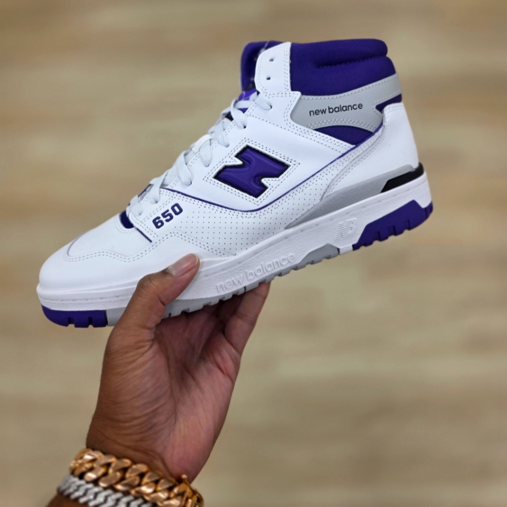 New Balance 650R White Interstellar Purple NWT